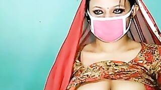 Waah beautiful lankan Girl Ups her salwar n shoing her Hoot great Boobs