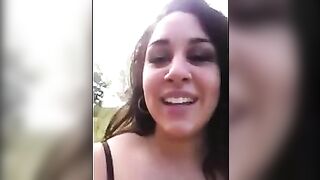 Gf sucking dick outdoor