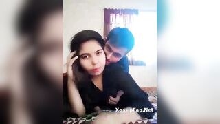 Beautiful Horny Desi Girl Smooching With Bf