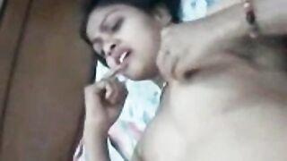 Horny girl self pleasure by press her boobs- hot expressions