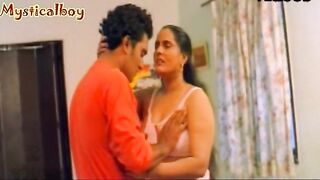 Hot Mallu actress Suvarna big mangoes being squeezed