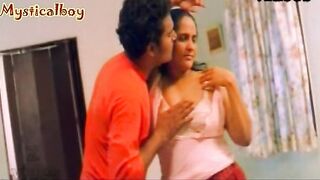 Hot Mallu actress Suvarna big mangoes being squeezed