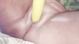 Desibhabhi Sex had sex with brinjal today