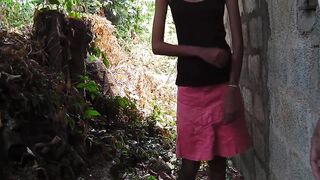 sri lankan skinny girl fuck outdoor with neighbour boy