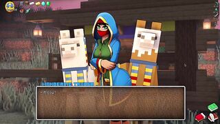 Alex Sucks Steve Through a Gloryhole! Sloppy Blowjob HornyCraft Minecraft Parody