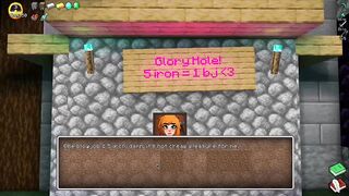 Alex Sucks Steve Through a Gloryhole! Sloppy Blowjob HornyCraft Minecraft Parody