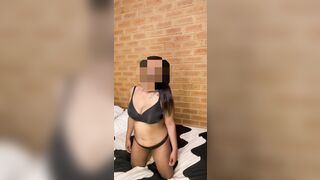 chubby sri lankan girl undressing on bed infront of her boyfriend