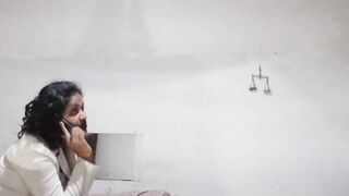 Step mother's home work with step son while husband was away