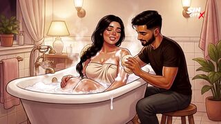 Horny Office Aunty Priya Seduced by Young Masseur - Full Massage Fuck
