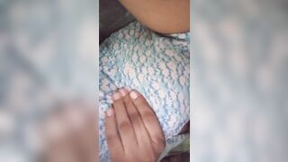 Young Sri Lankan intern trying hard sex during the lunch break with her Dildo