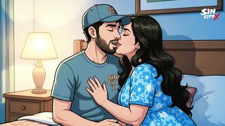Horny Indian Aunty Seduces Young Delivery Boy at Home