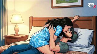 Horny Indian Aunty Seduces Young Delivery Boy at Home