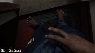 Young Sri Lankan Woman Having Sex While Bathing