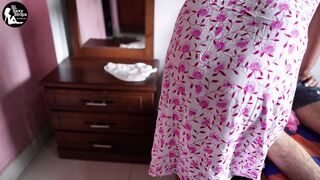 කුඩම්මාගේ නැති වුන ජංගිය Sri lankan StepMom shearingbed after Find her missing panty in stepson Room