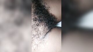 Sri Lankan sexy wife and hairy pussy