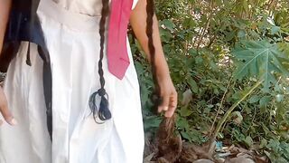 Srilankan school girl pipy outside.srilankan beautiful young girl shoving her privet area in outside.asian women sexy video.
