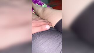 Boy play with her booms pussy
