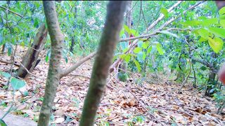 (Sri lankan dirty talk )outdoor jungle fun with Asian big ass girl friend