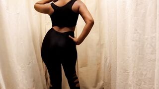 wet look black shine cut leggings try on haul