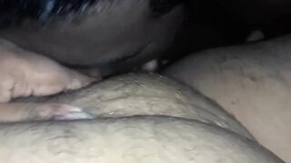 Pussy licking with boobs fucking .