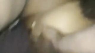 Asian black couple fucking creamy pussy hard