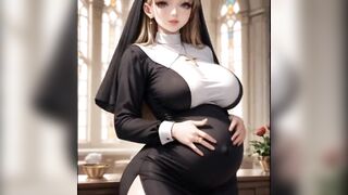 Attractive Busty Nun