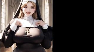 Attractive Busty Nun