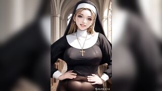 Attractive Busty Nun