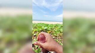 Cut Cock cumshot at beach oil massage Sinhala boy with cock ring srilanka