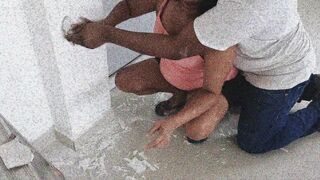 Hot Sri Lankan Sexy Girl Hard Sex With Meson Bass in Public Building Site - Hot Sinhala Voice