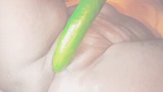 Indian women Sex with vegetable