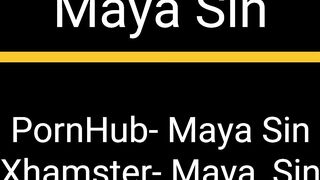 Desi Indian Sex Slave Naked Sucking Her Masters Cock - Maya Sin
